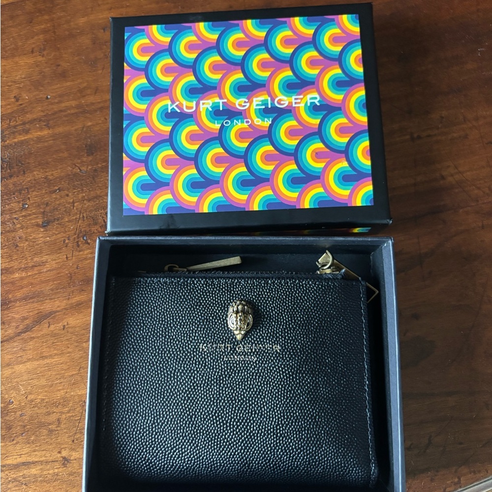 Kurt Geiger Black Textured Wallet